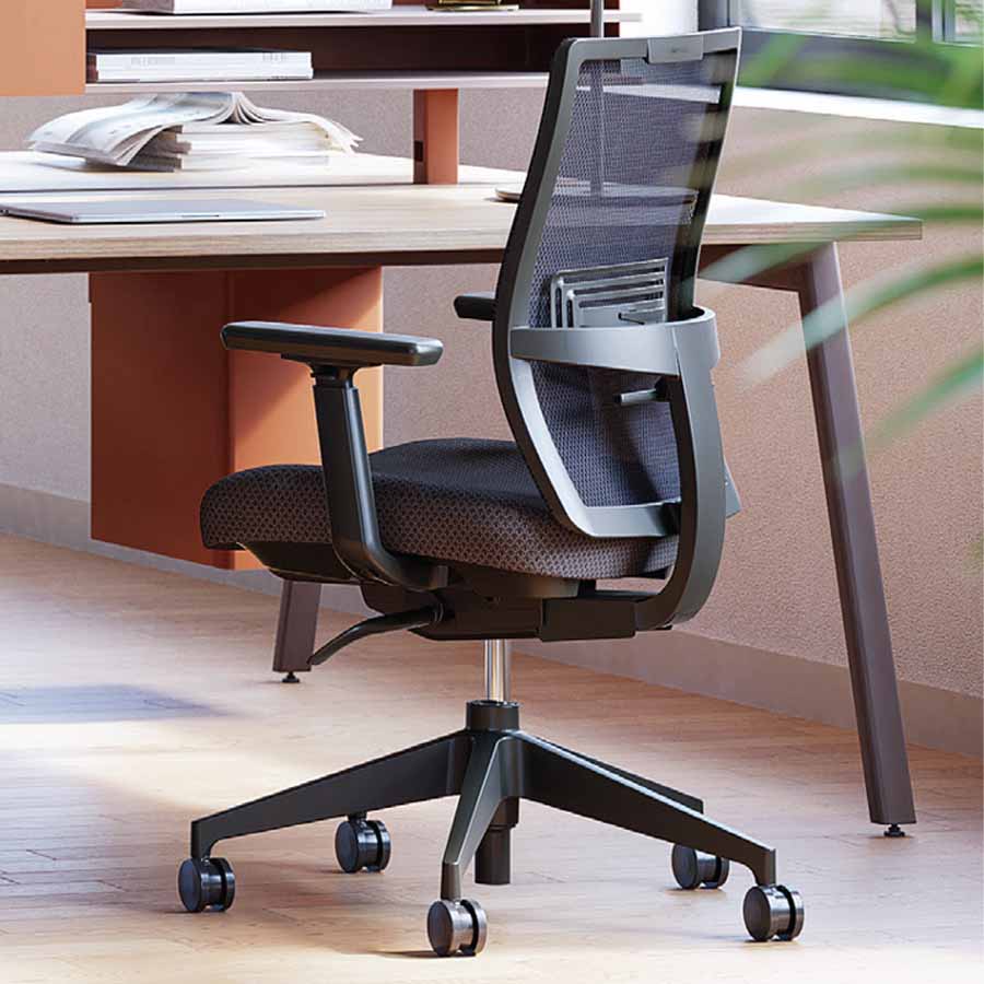 HAWORT Aloha Active Bürodrehstuhl mit Netzrücken