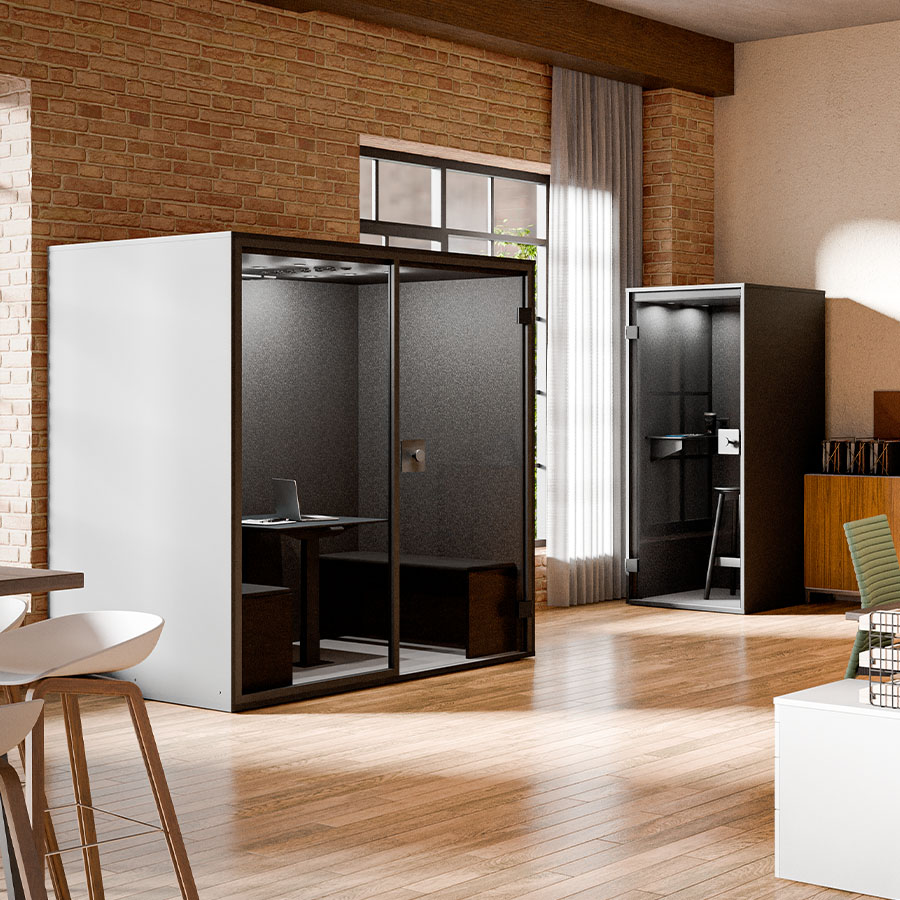 Berlin Acoustics Meet Akustikbox in Weiß mit geschlossener Rückwand