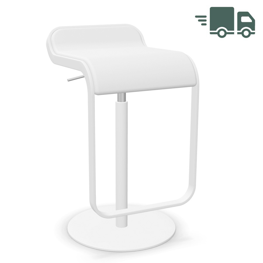 lapalma LEM Gestell weiß Sitz Leder weiß