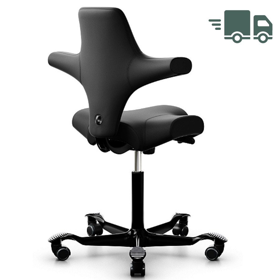 HAG CAPISCO 8106 Lederbezug schwarz Sattelsitz