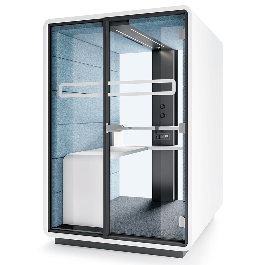 Hushoffice Hushwork Akustikbox konfigurierbar in Wool Arctic