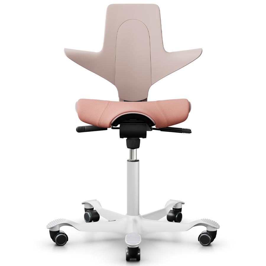 HAG CAPISCO PULS 8020 rosa | Bezug Select rosa | Gestell weiß | Frontansicht