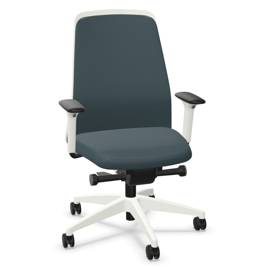 Interstuhl EVERYis1 (EV311) Bürostuhl schwarz mit Chillback Rückenlehne Farbe verkehrsgrau