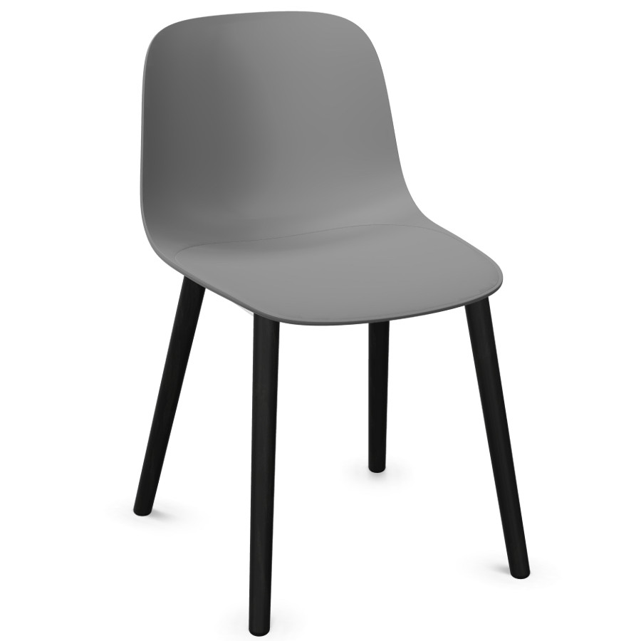 Lapalma SEELA S313 grau mit schwarzen Holzbeinen