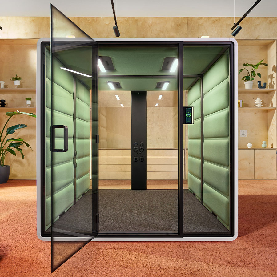 Hushfree.L Korpus White, Innenwand Hellgrün