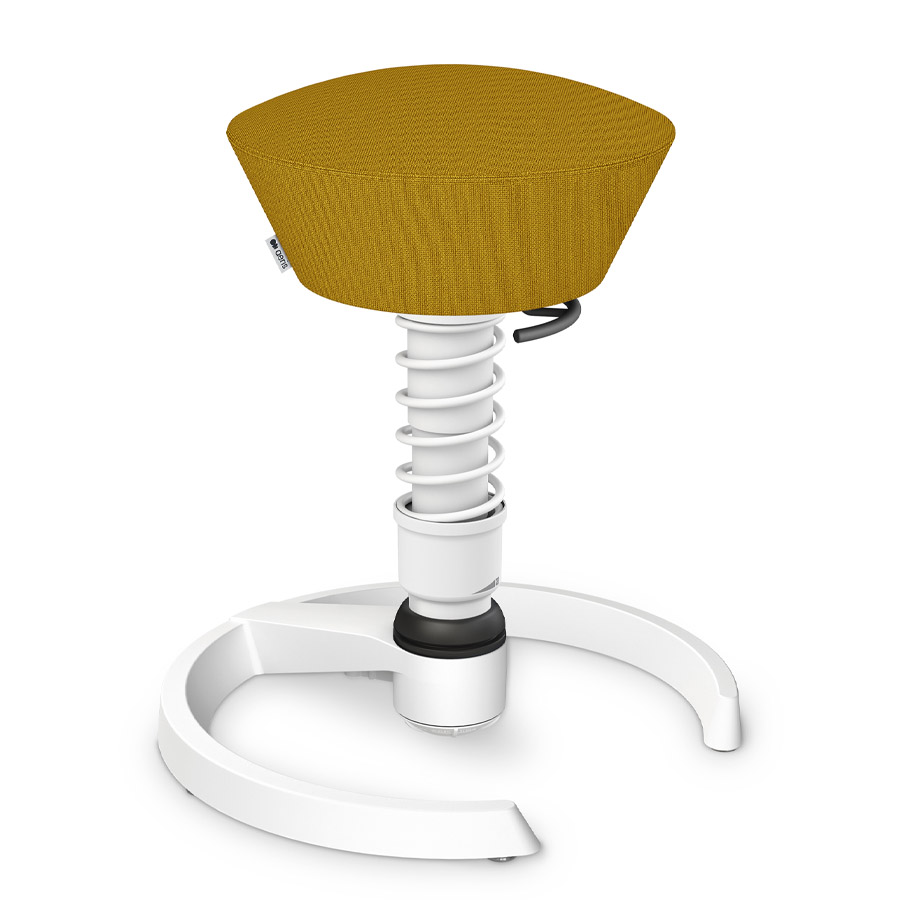 Aeris Swopper Cura gelb meliert | Gestell weiß | Gleiter