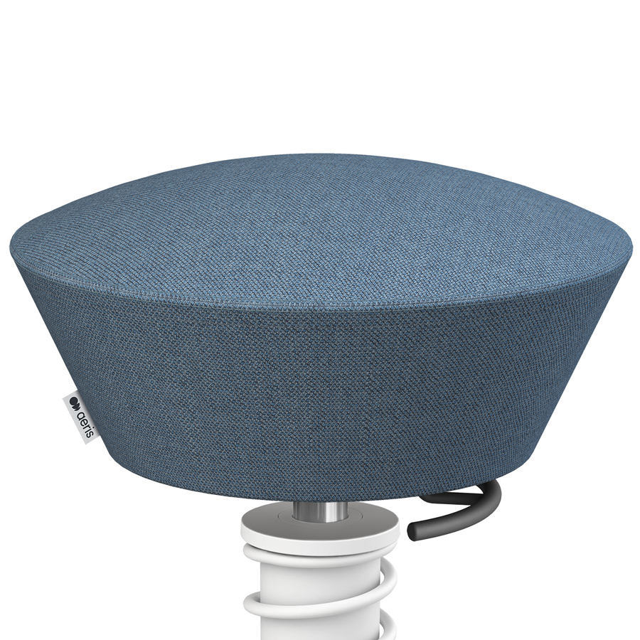 Aeris Swopper Capture Wolle taubenblau meliert - Gleiter - Gestell weiß - Nahaufnahme