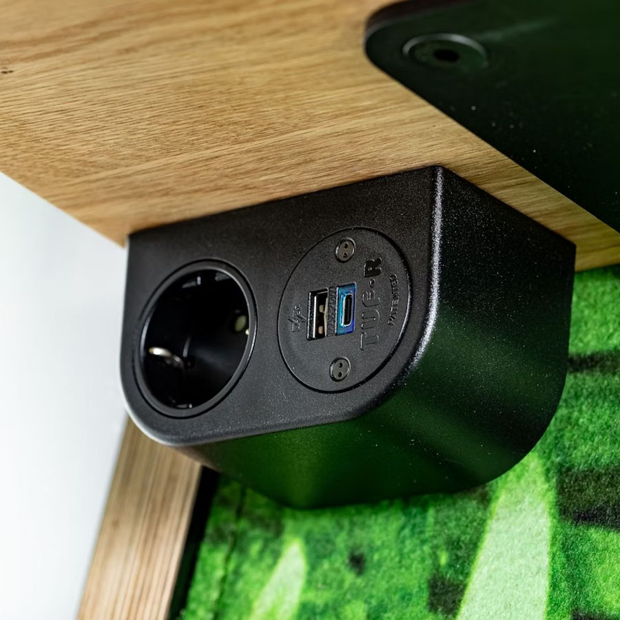 BuzziSpace BuzziNest Booth | Akustik Telefonbox | Steckdose & USB-Anschlüsse