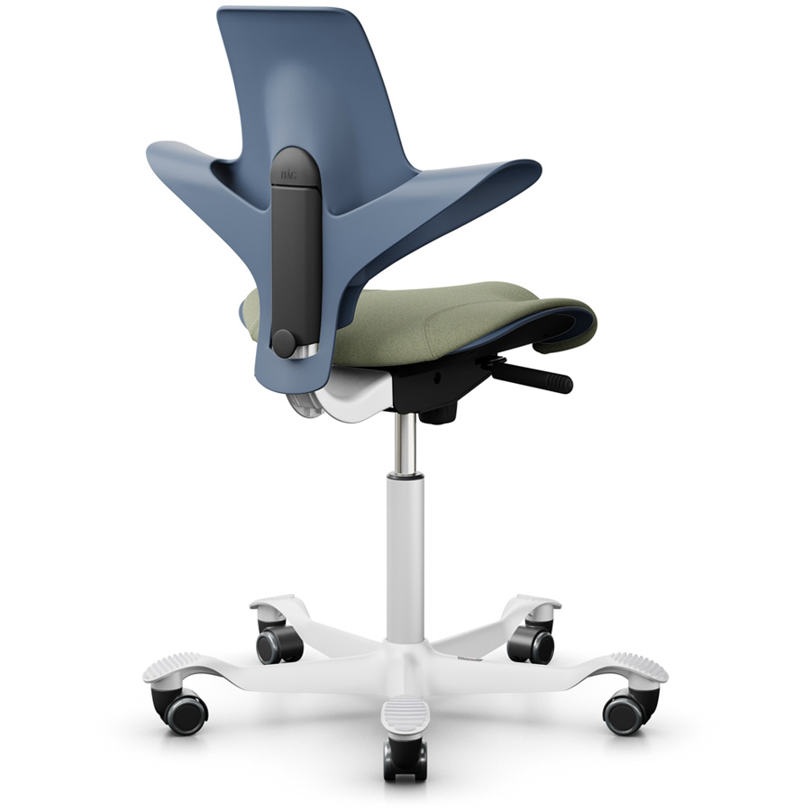HAG Capisco Puls 8020 Blueberry mit Bezug Green-grey Capture (Gabriel) CPT5101