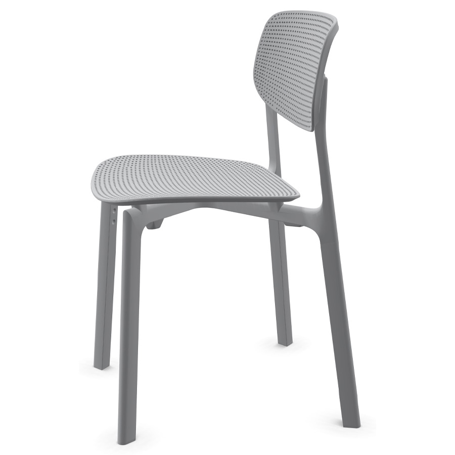 Kristalia COLANDER Chair Hellgrau Seite