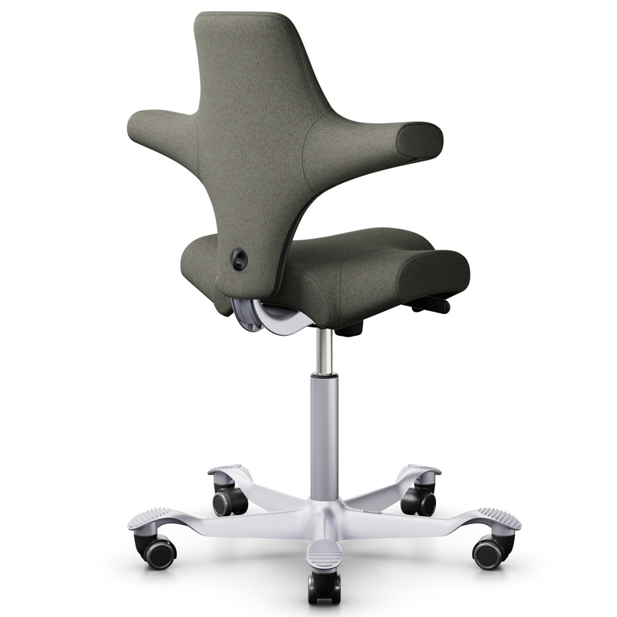 HAG Capisco 8106 Stoff Capture Bürostuhl Sattelstuhl Farbe Oliv 4401 - Gestell silber