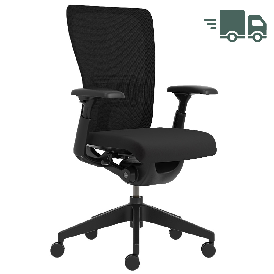 HAWORTH Zody 8963 Bürodrehstuhl schwarz mit Netzrücken