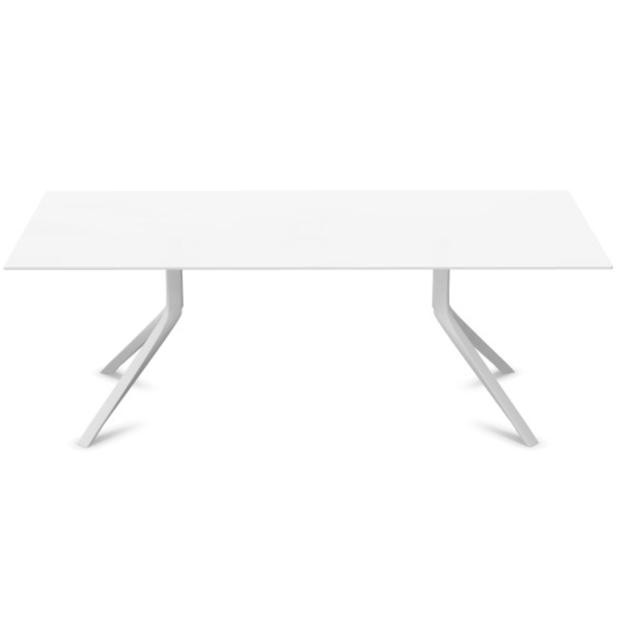 Kristalia Oops I Did It Again | Platte Pure white | Gestell Aluminium gebürstet