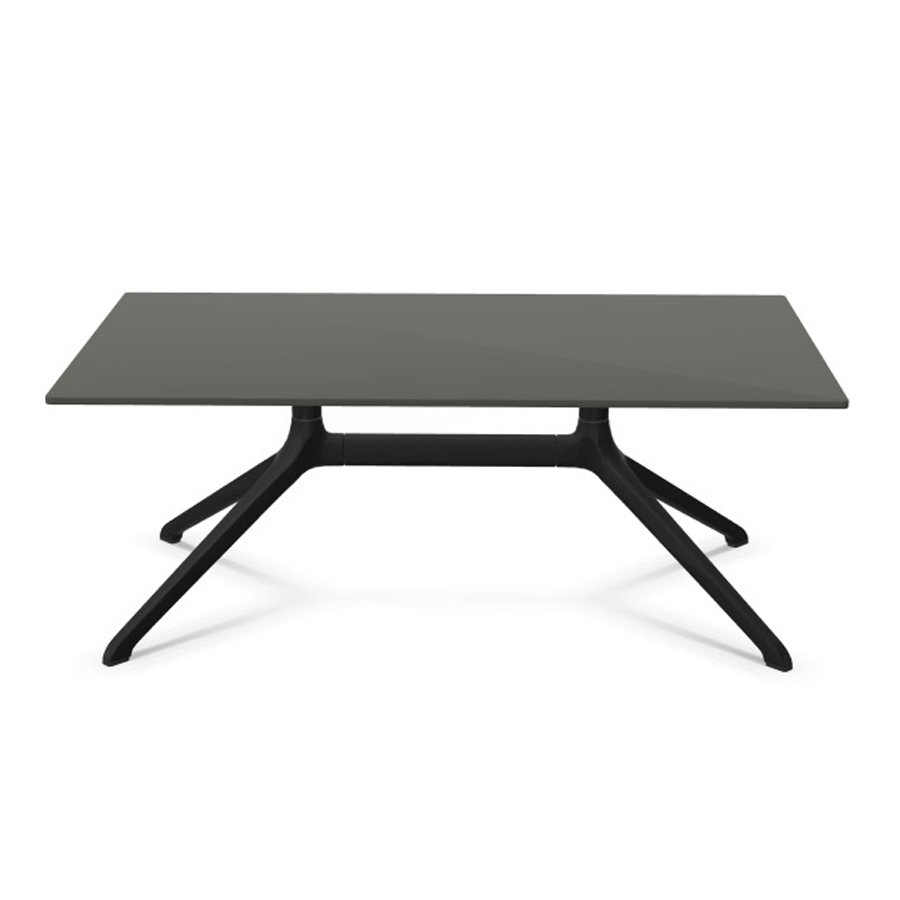 Kristalia Elephant Double Beistelltisch | Gestell schwarz | Platte London Grey