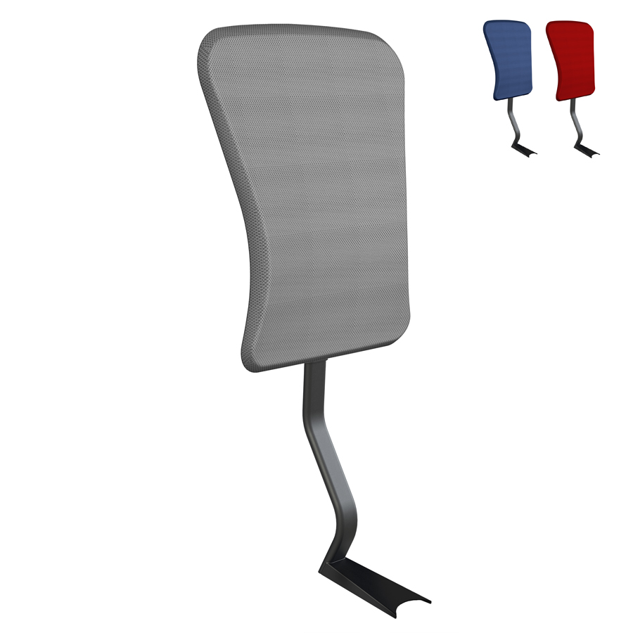 Aeris Swopper Rückenlehne AIR mesh grau - Lehnenstab schwarz