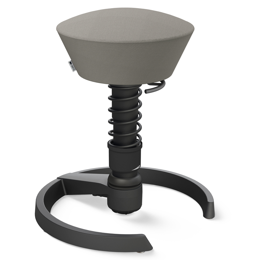 Aeris Swopper Select Wolle grau - Gleiter - Gestell schwarz - Standardfeder