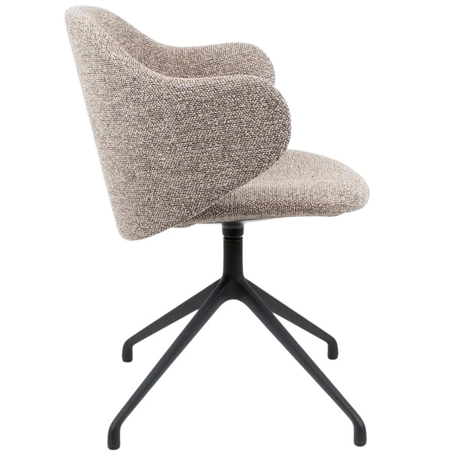 Kristalia Dua Drehgestell schwarz mit Armlehnen - seitlich