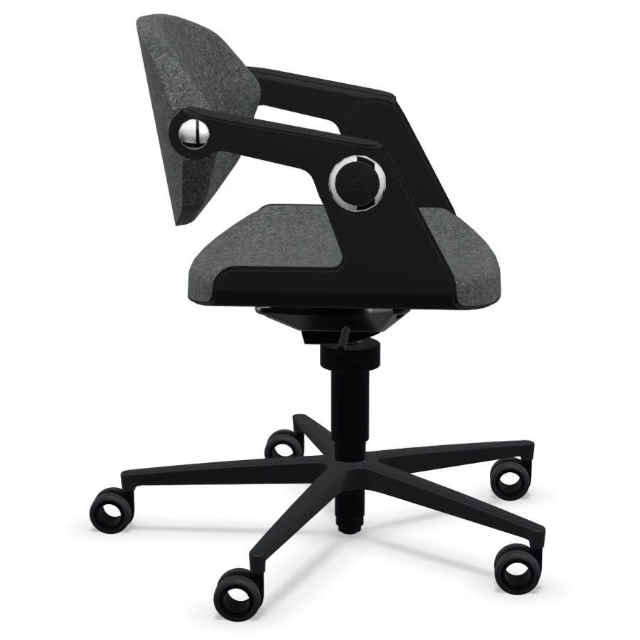 König+Neurath Balance Chair beledert Seitenansicht