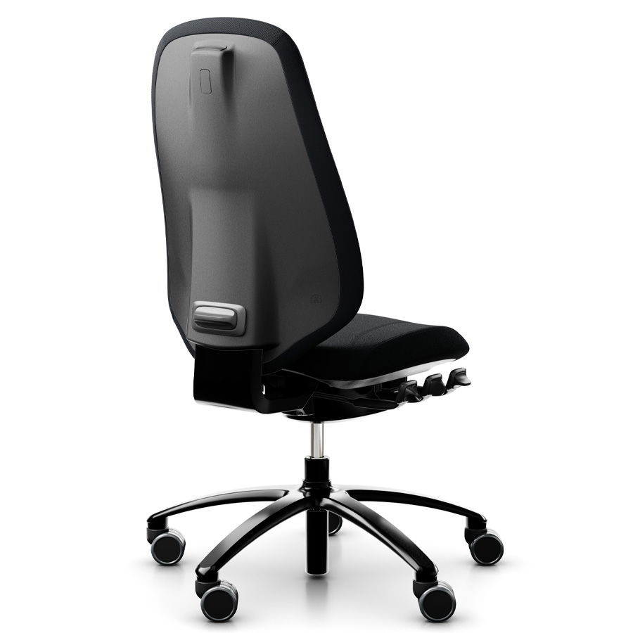 RH Mereo 300 black hohe Rückenlehne - Stoff select schwarz - Rückansicht