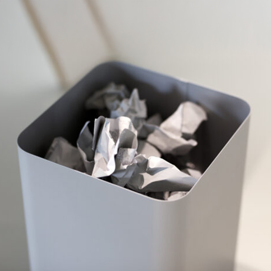 Cascando Flow Papierkorb | Größe 2 | Farbe silber