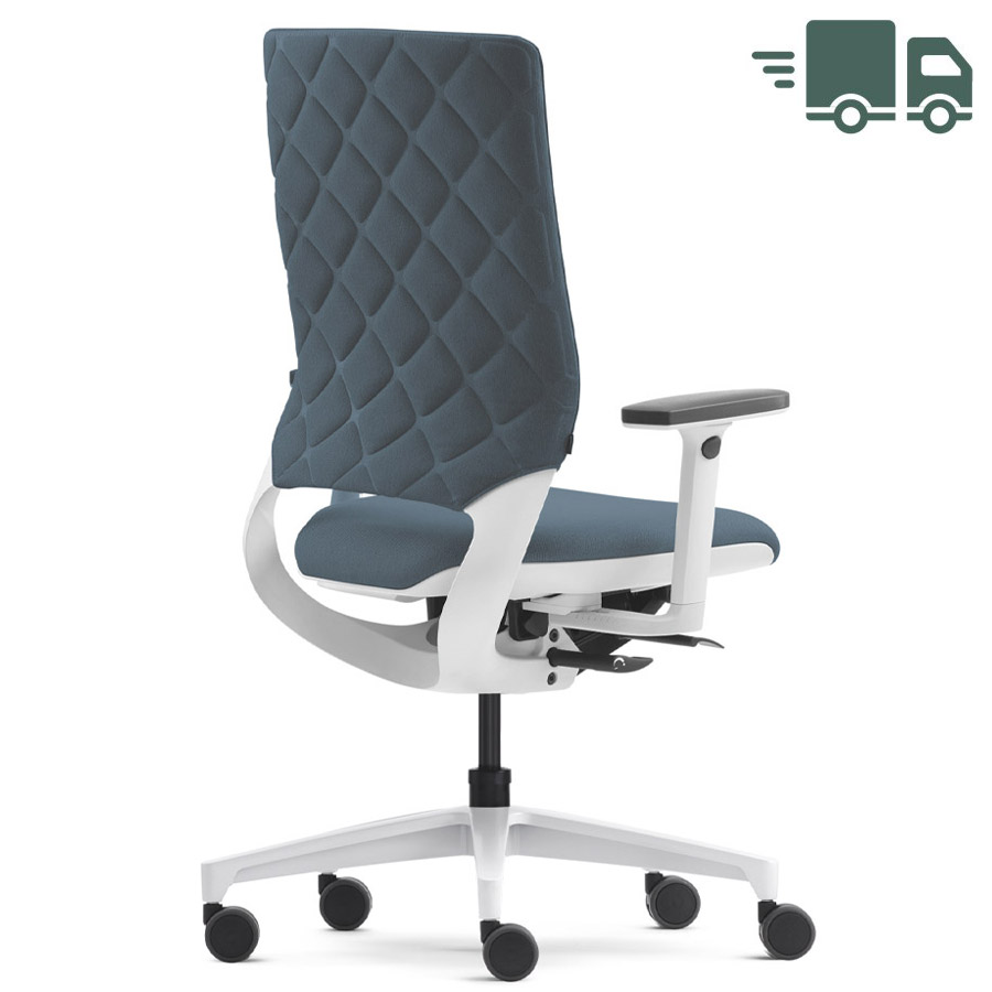 Klöber Mera Diamond weiß-grau Polster Cura onyx