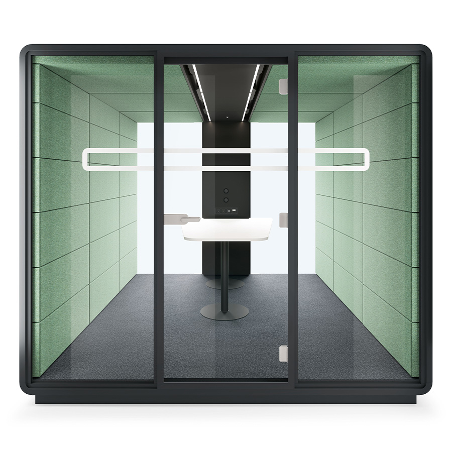 Hushoffice Hushmeet.L Akustikbox konfigurierbar in Wool Jade