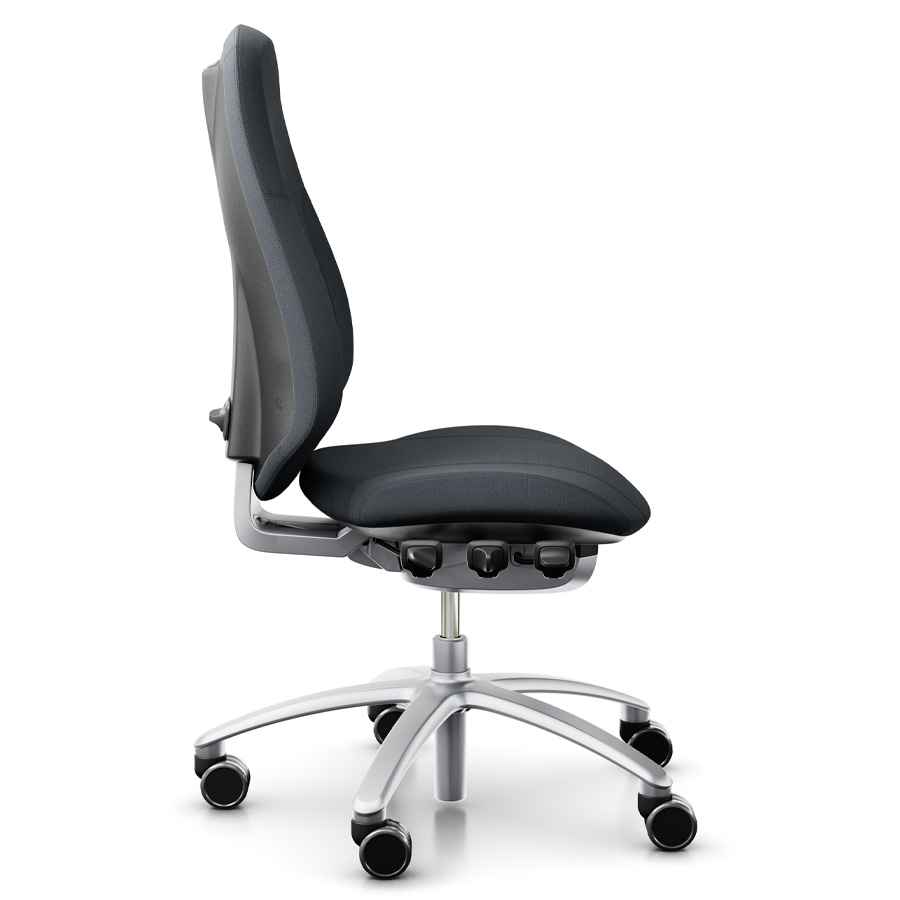 RH Mereo 300 silver hohe Rückenlehne - Stoff Select grau - Seitenansicht