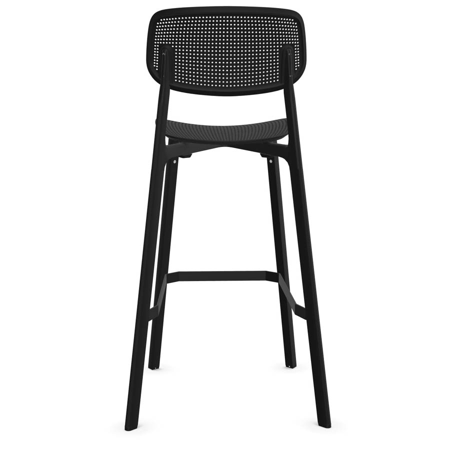 Kristalia COLANDER Barhocker schwarz Rückansicht