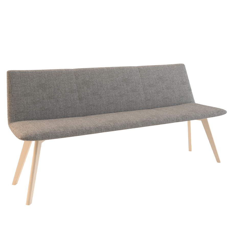 W. Schillig Chevalier Sitzbank mit Holzgestell - Breite 220 cm