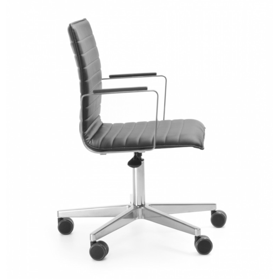 Bejot Orte 3DH Drehstuhl Leder schwarz