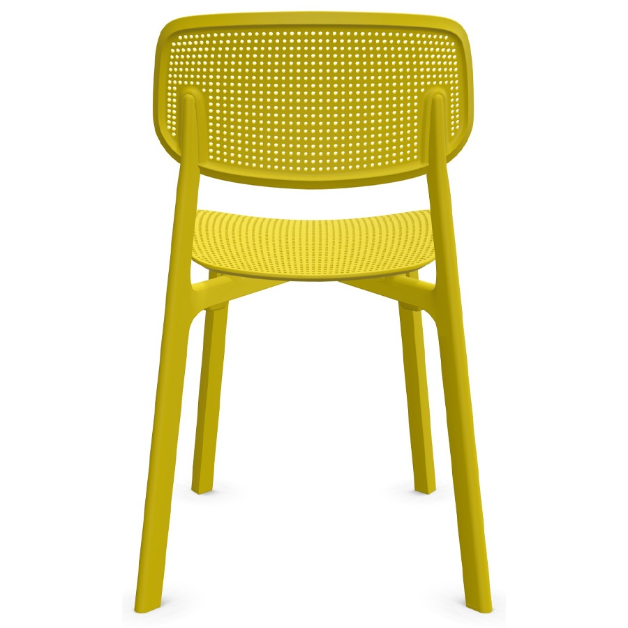 Kristalia COLANDER Chair Zinkgelb Rückseite