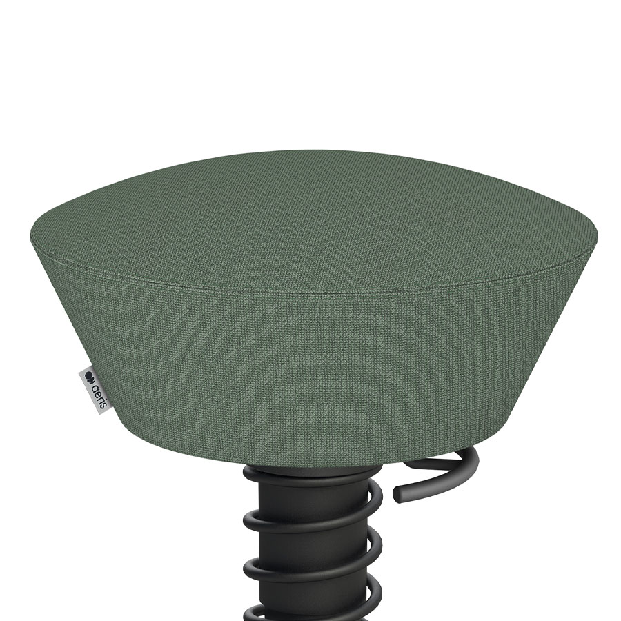 Aeris Swopper Cura blassgrün meliert | Gestell schwarz | Gleiter | Nahaufnahme