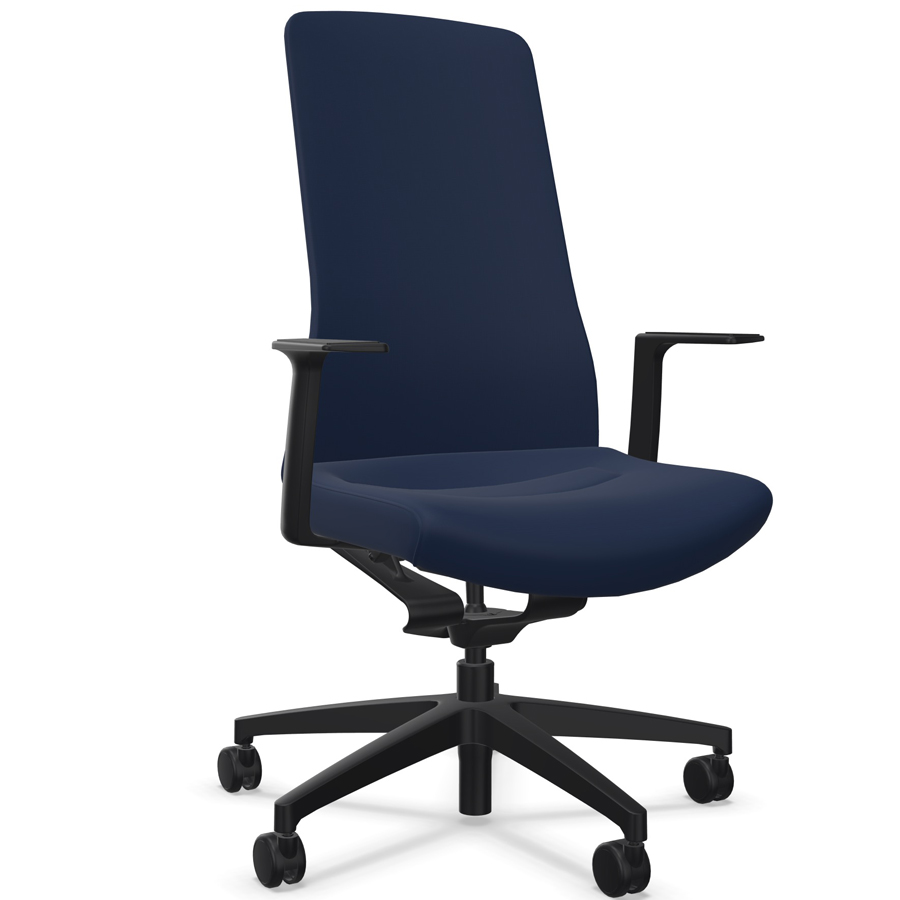 Interstuhl PUREis3 PU113 kobaltblau - T-Armlehnen fix