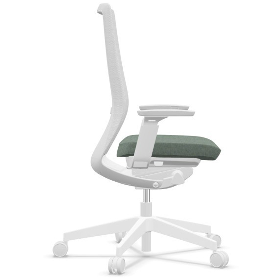 Profim AccisPro mit Netzrücken weiß und Sitzbezug Main Line Flax MLF25 - Seite