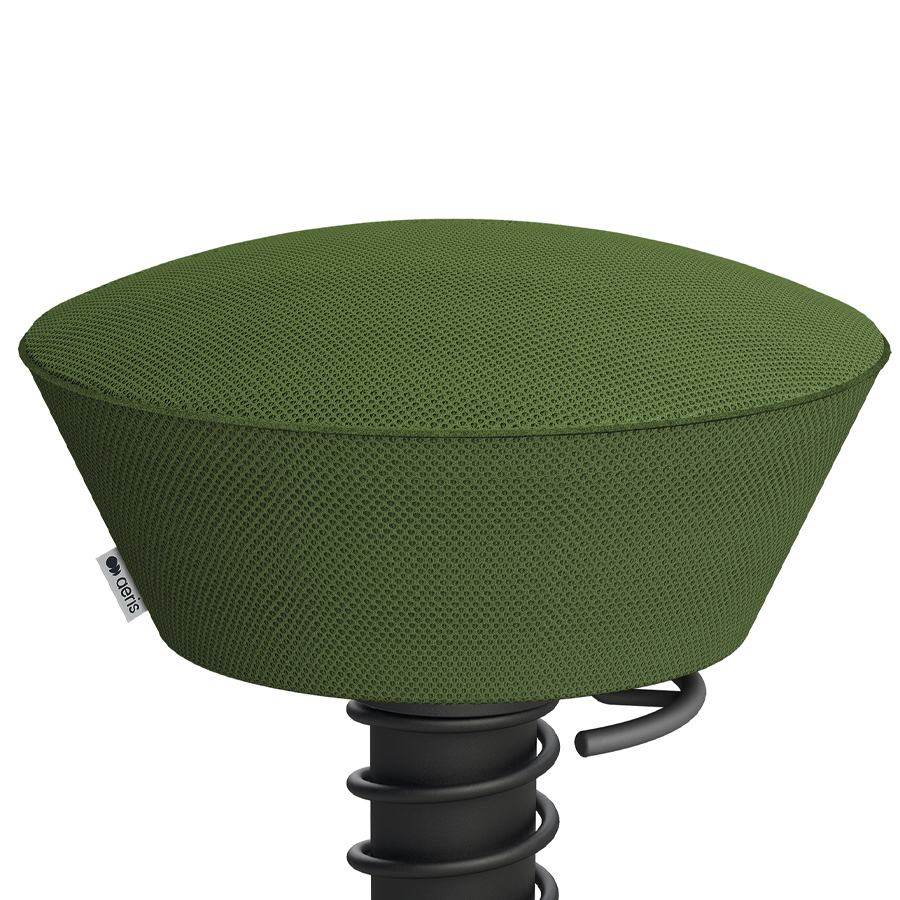 Aeris Swopper Air Mesh-Gewebe Runner grün mit Rollen - Nahaufnahme