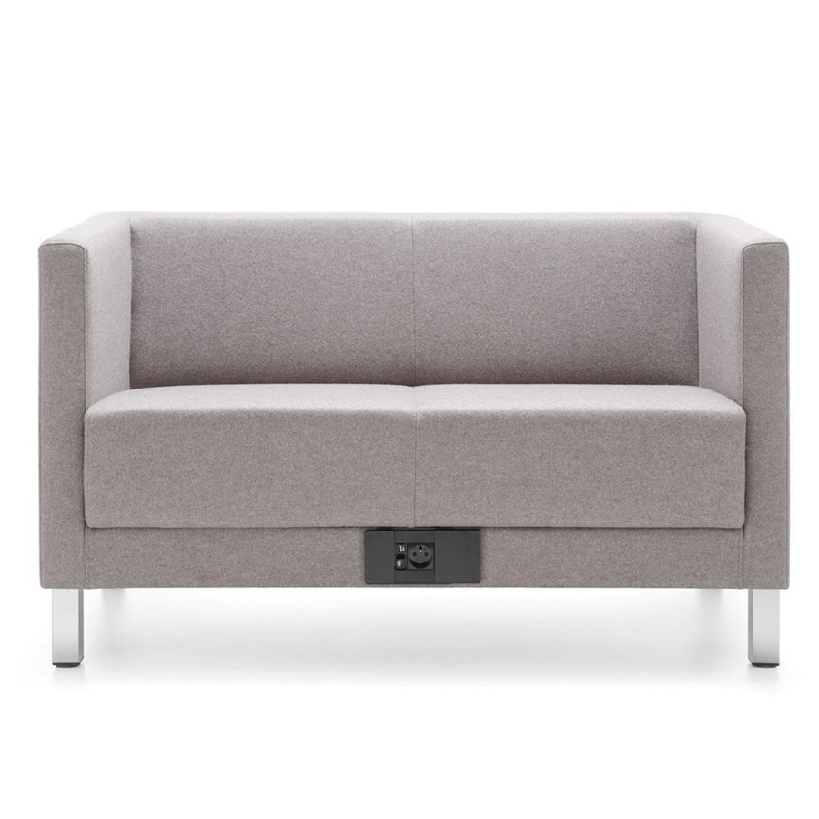 Profim Vancouver Lite 2-Sitzer Sofa mit Kufengestell mit Mediaport