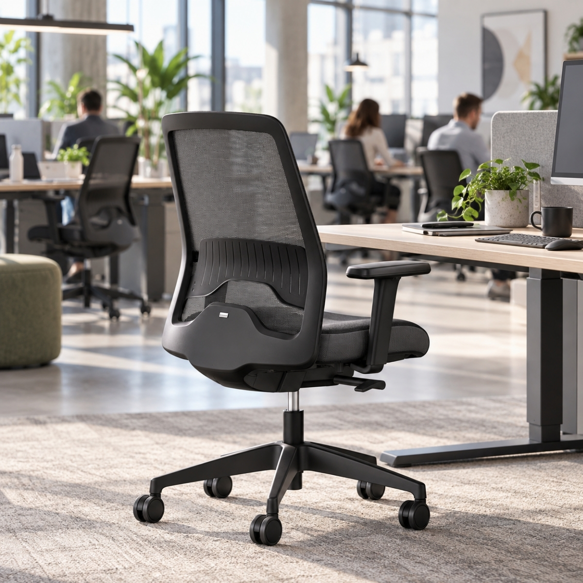 Interstuhl EVERYis1 256 EV25R | Bürostuhl schwarz | Netzrücken