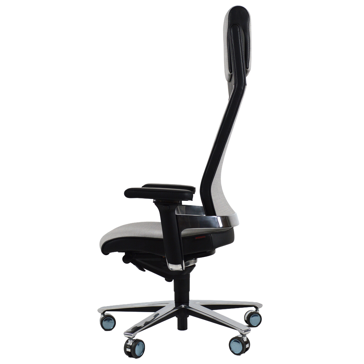 Züco Chefsessel LACINTA EL 0595 | Leder und Stoff | Hohe Rückenlehne | Seite