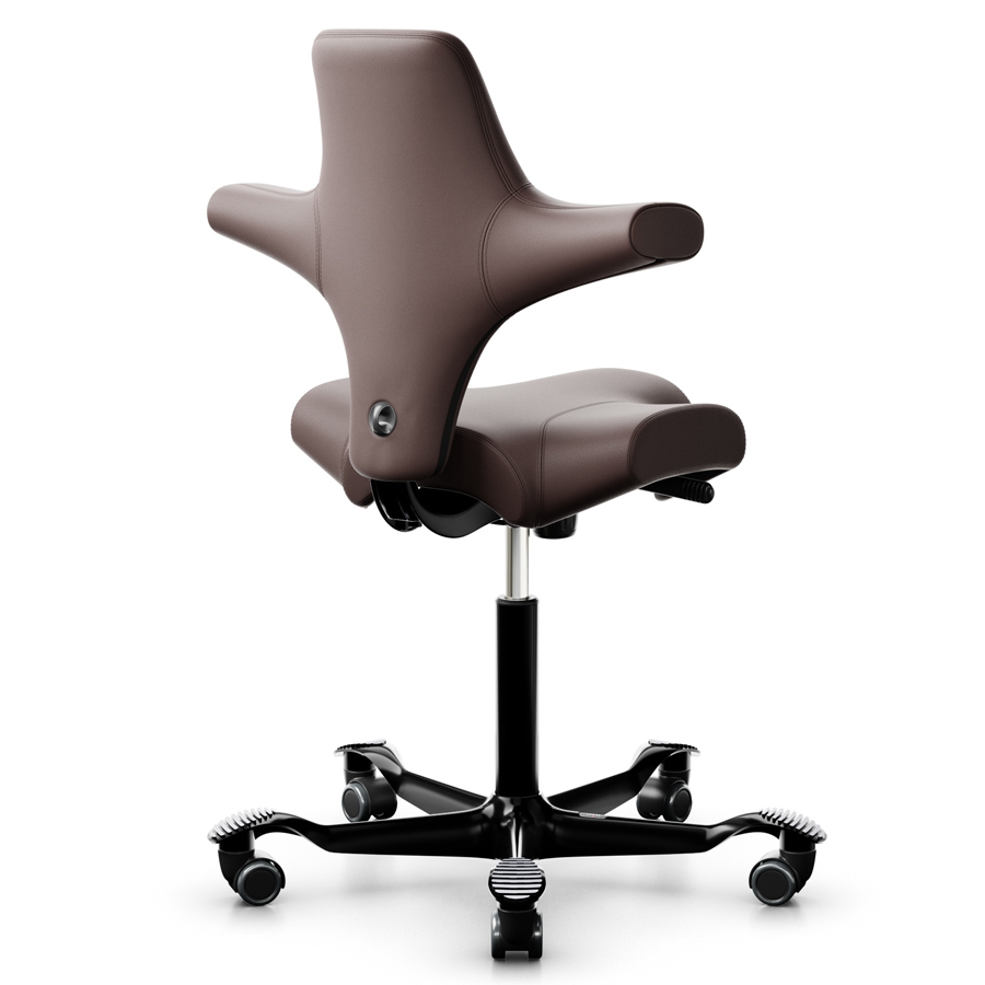 HAG Capisco  8106 Leder braun mit Gestell schwarz