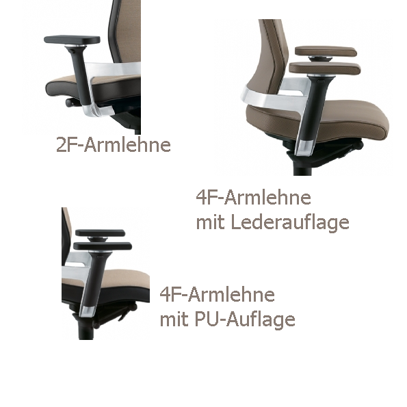 Ausführungen Armlehnen