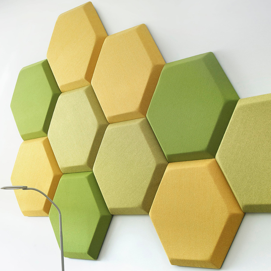 Bejot Silent Block SBW H Akustik Wandpaneel grün/gelb