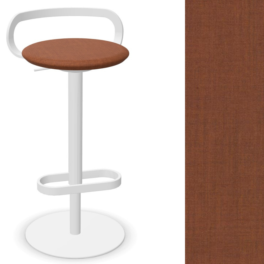 lapalma MAK S110 Barhocker Stoff Remix 452 Gestell weiß