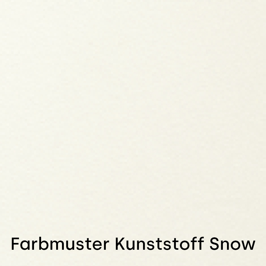 Farbmuster Kunststoff Snow (weiß)