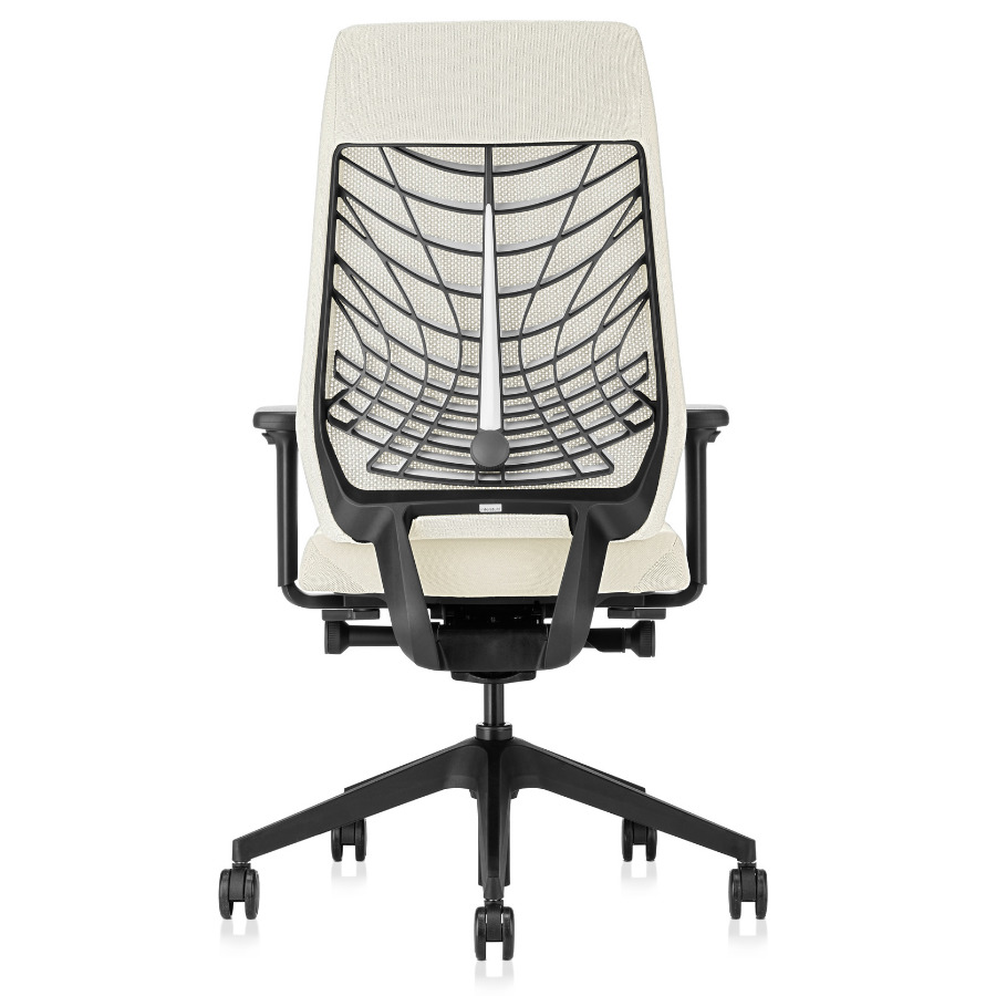 Interstuhl JOYCEis3 JC217 Bürostuhl mit Netzrücken Farbe weiß - Rückansicht