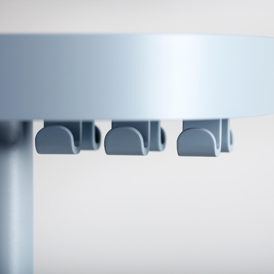 Cascando Plus Garderobenständer | Haken | Farbe Graublau