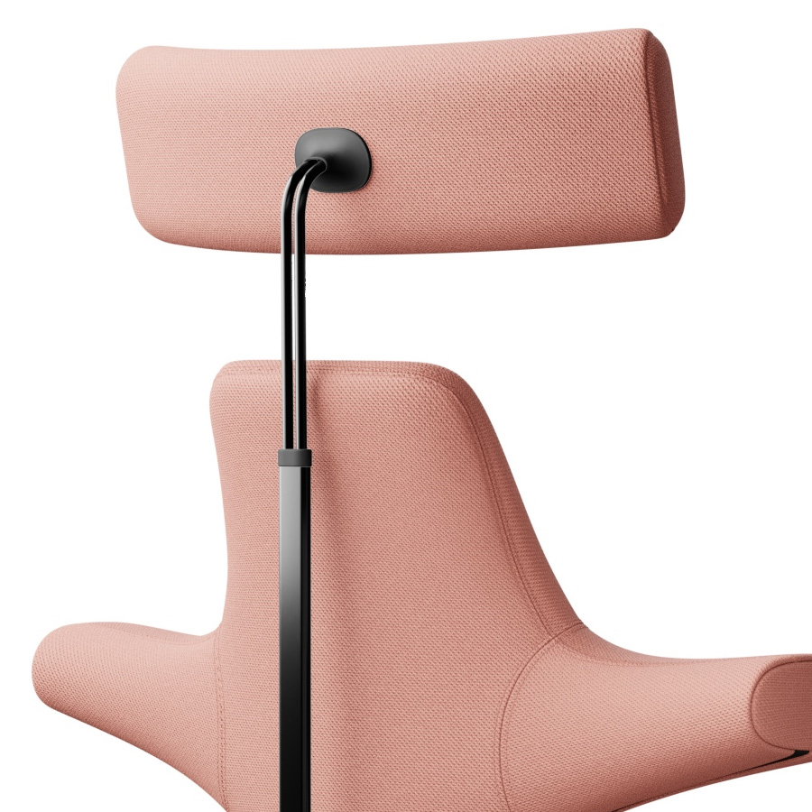 HAG CAPISCO 8106 - Stoff Select 64213 lachsrosa- mit Nackenstütze-schwarz