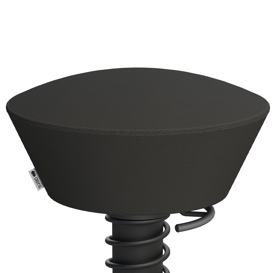 Aeris Swopper Echtleder schwarz - Gleiter - Gestell schwarz - Nahaufnahme