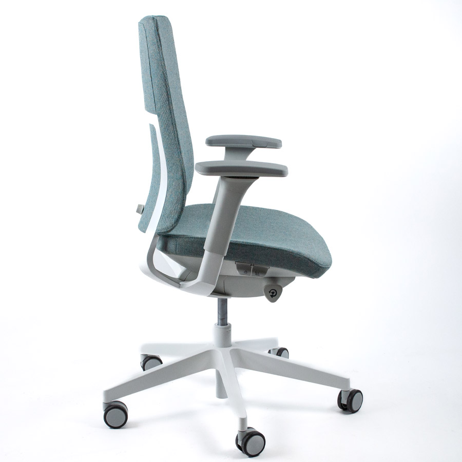 Profim Violle 130 SFL mit Polsterrücken - Gestell hellgrau/weiß - Bezug MLF25 - Seite