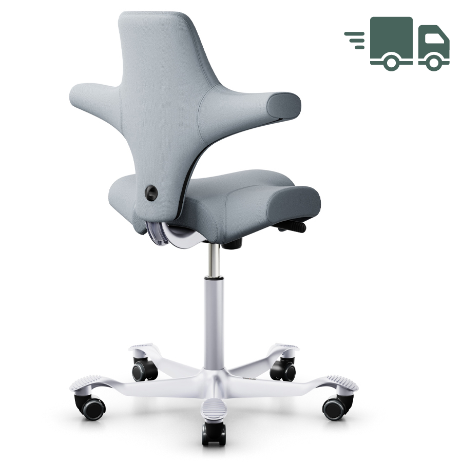 HAG Capisco 8106 Stoff Select grau - Gestell silber