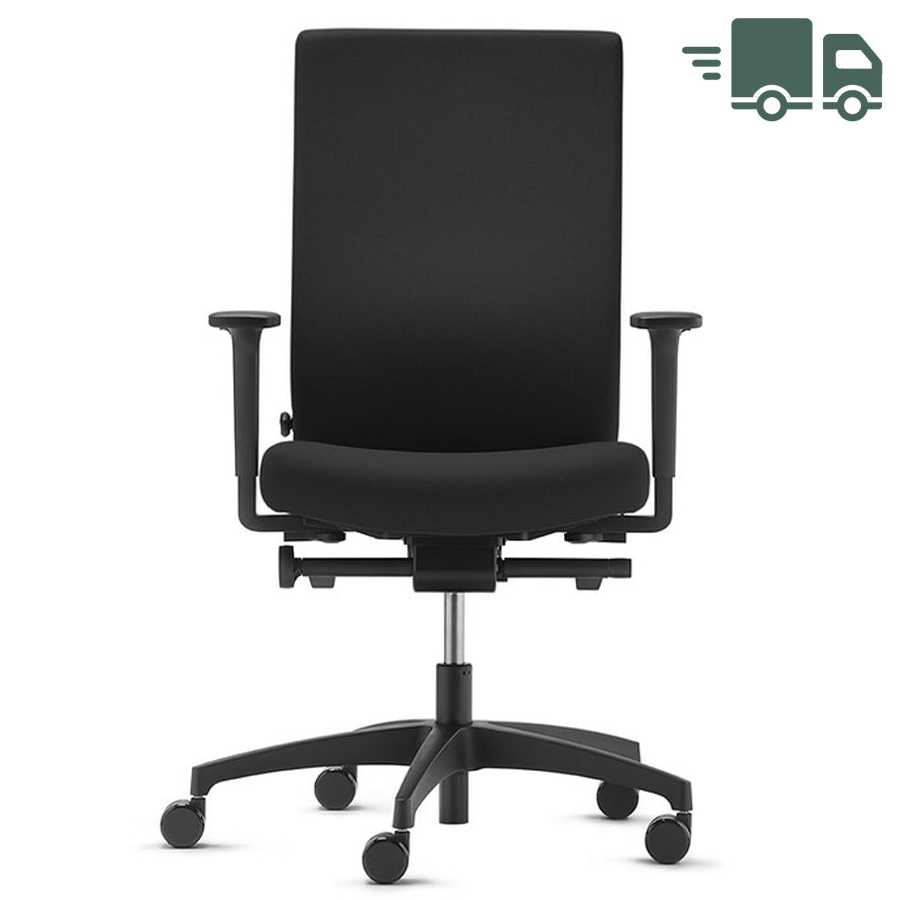 Dauphin @Just evo operator schwarz mit Polsterrückenlehne